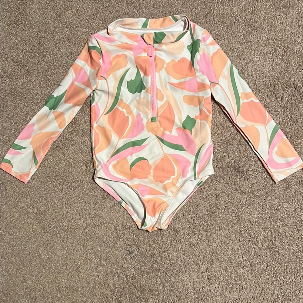 Carter’s Floral Long Sleeve Swimsuit